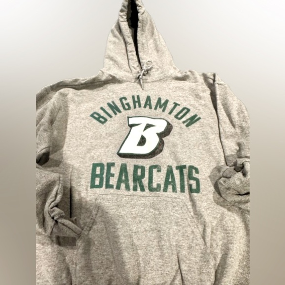 Gray Binghamton Bearcats Hoodie